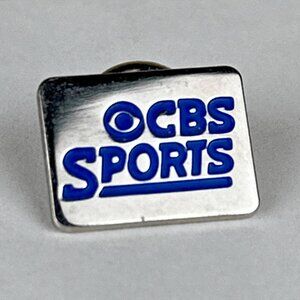 VTG CBS Sports Blue Silver Hat/Jacket/Lapel Pin